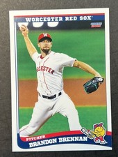 2021 Brandon Brennan Minor League Rookie Card RC Boston Worcester Red Sox 