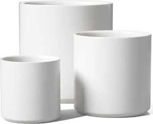 LE TAUCI Ceramic Plant Pots Indoor 10 Inch 8 Inch 6 Inch Planters for Indoor Pla - Picture 1 of 6