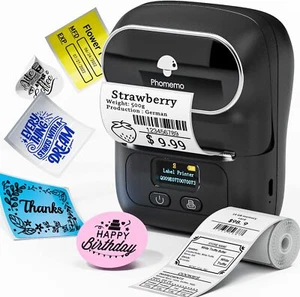 Phomemo M110 Label Maker Machine Thermal Bluetooth Label Barcode Printer LOT - Photo 1/30