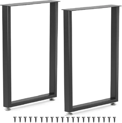 Patas de mesa de metal Yes4All 28 pulgadas de altura con niveladores protectores ajustables Foto 1 de 4