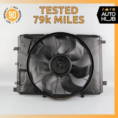 08-20 Mercedes W207 E350 C300 Engine Radiator Cooling Fan Motor Assembly OEM 79k - Image 1 of 4