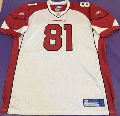 Camiseta deportiva auténtica Anquan Boldin #81 On Field Reebok Arizona Cardinals para hombre NFL 56 Foto 1 de 4