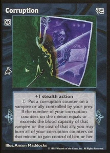 Corruption [AH set] - VTES card - Imagen 1 de 2