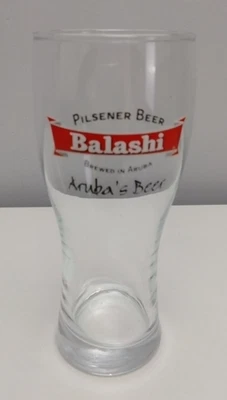 Vaso de cerveza Balashi Pilsener Aruba recuerdo 16 oz pinta cervecería vajilla Foto 1 de 4