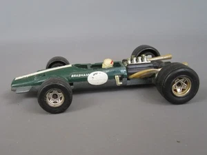 D643 Vintage 1970 Politoys Art F9 Italy Brabham BT26 F1 Green + Pilote 1:3 2 - Picture 1 of 14