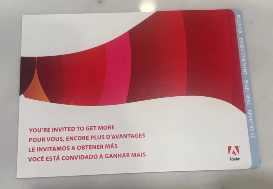 You're Invited To Get More Adobe Card Register - Free Shipping - Image 1 of 1