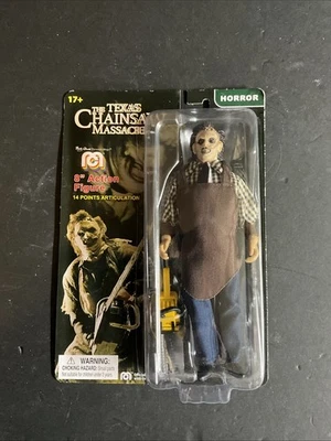 Figura de acción MEGO Horror Series Texas Chainsaw Massacre Leatherface 8" sin usar, en caja Foto 1 de 2