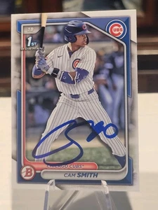 Cam Smith 2024 1st Bowman Draft AUTO #BD-67 Chicago Cubs Houston Astros - Picture 1 of 2