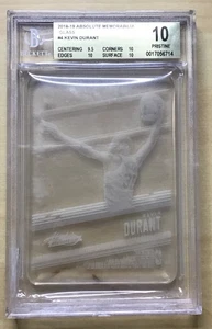 🔥2018-19 Panini Absolute Memorabilia Glass SSP Kevin Durant #4 BGS 10 IMPECABLE - Imagen 1 de 2