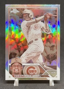 2023 Topps Chrome CHRISTOPHER MOREL (RC) Rookie Sepia Ref. Cubs/Rays - Picture 1 of 2