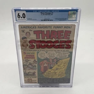 Three Stooges #1 CGC 6.0 Joe Kubert & Norman Maurer App on 1st Page 1953 - Picture 1 of 5