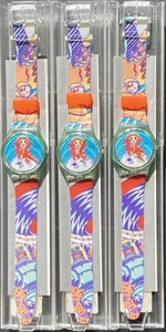 SWATCH 1992 - YURI GG118 - Set Of Three / Like New - Never Worn - Picture 1 of 9