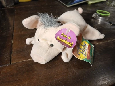 Vtg Babe The Gallant Pig Babe and Friends Plush Toy 7" Bean Bag Pink Plushie - Image 1 of 4