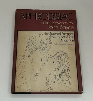 Aphrodisiac Erotic Drawings art erotica Anais Nin VINTAGE HARDCOVER BOOK 1976 Foto 1 de 4