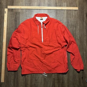 Vintage Russell Athletic Red Jacket Mens L Thermal Lined USA Sport Windbreaker - Picture 1 of 10