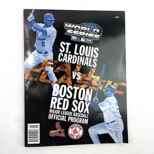 World Series 2004 Cardinals vs Red Sox MLB Official Game Program Magazine - Picture 1 of 17
