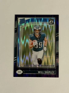 2024 Panini Donruss Optic - Rated Rookie Will Shipley #298 Purple Shock Prizm... - Picture 1 of 2