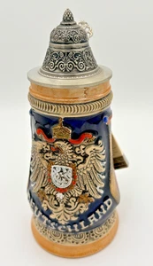 King Germany Beer Stein Limited Edition Deutschlan EagleCrest Pewter Lid 3299 - Picture 1 of 16