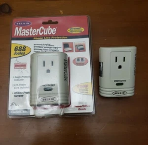 2 Belkin D5C594-TEL Surge Protector and Phone Line Protector *Brand New & Used* - Picture 1 of 8