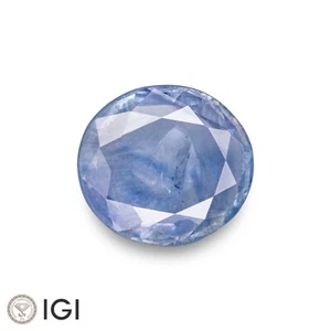 IGI Certified KASHMIR Blue Sapphire 0.85 Ct. Natural Untreated OVAL - Picture 1 of 7