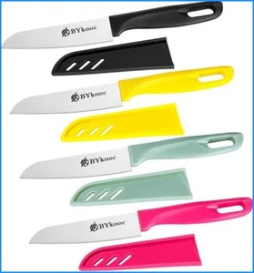 4PCS Peeling Kitchen Knives with Knife Sheath, Ultra Sharp Vegetable and Fruit - Picture 1 of 13