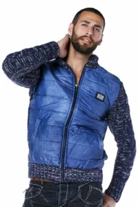 Cárdigan hombre Cipo & Baxx NAGOYA AZUL CP127 reducido de 79,00 € talla S - Imagen 1 de 4