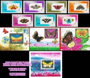 👉 MONGOLIA = BUTTERFLIES collection MNH SET+ 4 S/S - Picture 1 of 1