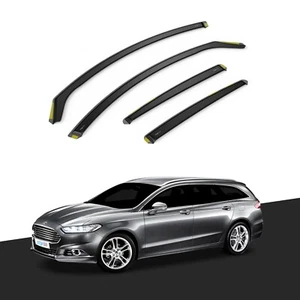 Ford Mondeo MK5 2015-2022 5 Door Estate Wind Deflectors 4pc Tinted - Picture 1 of 10