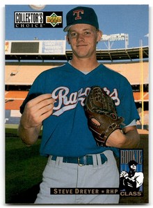1993 COLLECTOR'S CHOICE STEVE DREYER RC TEXAS RANGERS #5