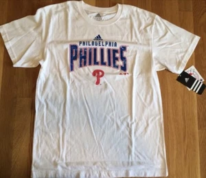 Adidas Philadelphia Phillies Shirt Youth Xl 18/20 Boys White - Picture 1 of 3