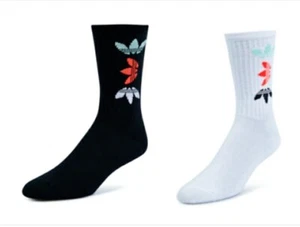 NEU MIT ETIKETT ADIDAS ORIGINALS SCHWARZ WH CREW SOCKEN TRAINER SCHUHE SNEAKER HERREN 2ER-PACK - Bild 1 von 3