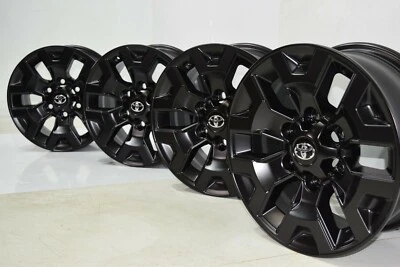 16" TOYOTA TACOMA BLACK FACTORY OEM WHEELS RIMS SET OF 4 - Image 1 of 4