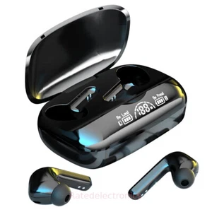 True Wireless Earbuds Bluetooth 5.2 Waterproof Headphones With Case Display US - Picture 1 of 12