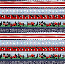 Studio e Heritage USA 4653-78 Patriotic Stripe Cotton Fabric By Yard