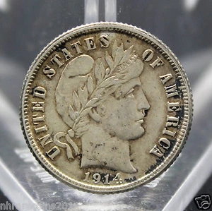 "HOCHWERTIG" 1914 BARBER DIME AU ZUSTAND - Bild 1 von 1