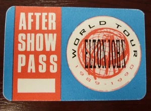 Elton John - World Tour 1989-90 - VIP - Aftershow Pass - Bild 1 von 1