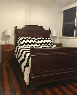 Juego de 3 fundas nórdicas Hamptons negras blancas playa elegante cama queen 100 % algodón Foto 1 de 4