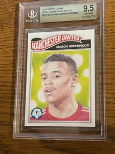 Topps Living UCL 2020 #216 Mason Greenwood Manchester United novato de radiocontrol BGS 9,5 - Imagen 1 de 1