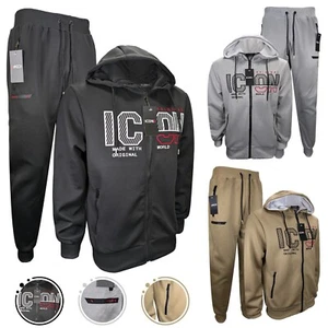 MENS ICON2 TRACKSUIT FULL ZIP HOODIE BREATHABLE ACTIVE WEAR HOLIDAY OUTFIT CASUA - Picture 1 of 8
