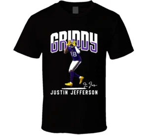 Justin Jefferson Griddy Fan T Shirt - Picture 1 of 2