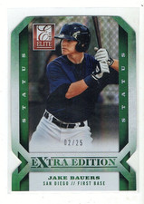 2013 Elite Extra Edition Jake Bauers Status Green Die-Cut Parallel #/25