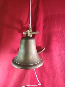Nautical Solid Brass Vintage Anchor Wall Decor Bell Door Bell Maritime Hanging - Picture 1 of 5