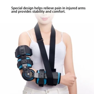 Adjust Elbow Orthosis Arm Metal Support Brace Fracture Fixation Protector A+ - Picture 1 of 11