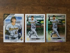 Hoy Park Pirates Rookie 3 Karten Lot mit Chrome REFRACTOR  - Bild 1 von 2