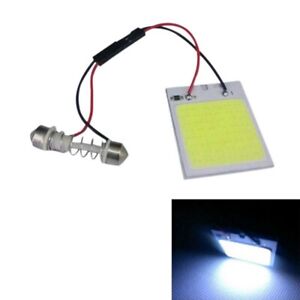 48SMD 4W COB Lamp Bulb for Car Interior White Dome Panel LED T10 with Easy Fit