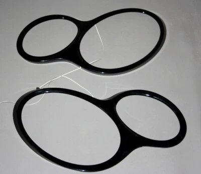 LED SCHEINWERFERBLENDEN SCHEINWERFER RAHMEN SCHWARZ MERCEDES W203 - Bild 1 von 4