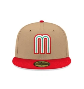 Mexico World Baseball Classic SP Camel Red 2 Tone 59 Fifty Fitted ⚾️ 🇲🇽 - Picture 1 of 2