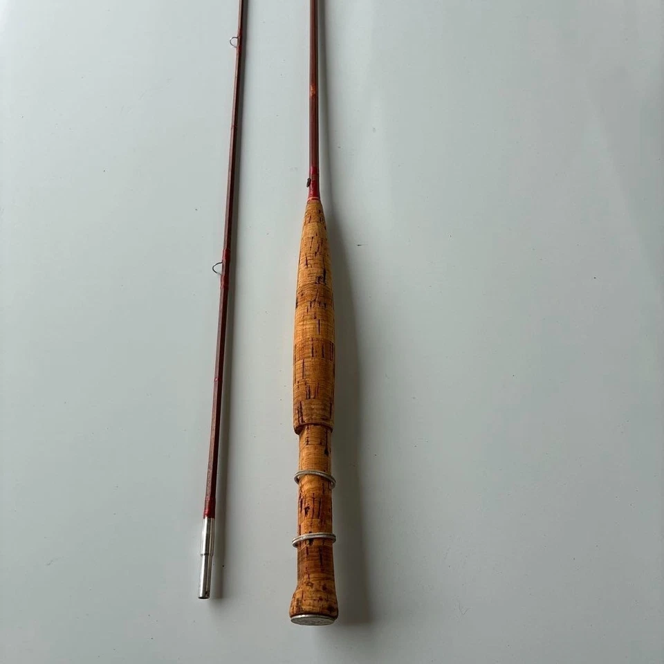Varilla de bambú para moscas 7 pies #4 mango de corcho usado Foto 1 de 4