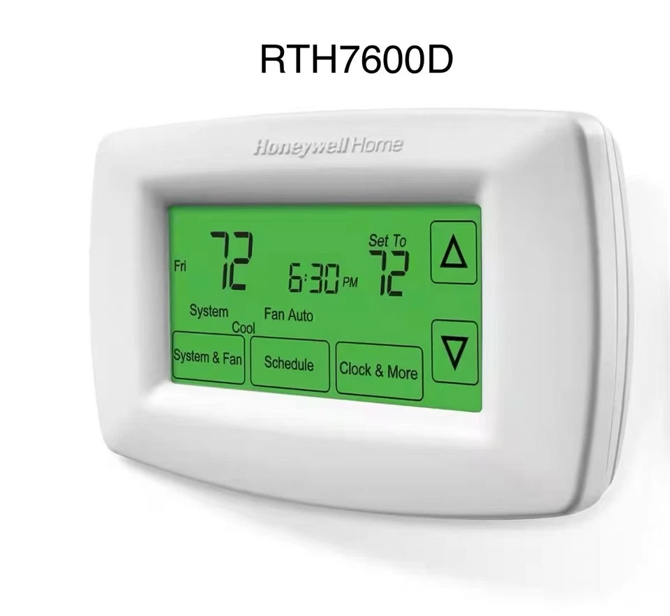 Программируемый термостат Honeywell RTH7600D 7 дней с сенсорным дисплеем - Изображение 1 из 1