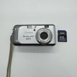 Canon PowerShot A410 3.2MP Compact Digital Camera w/ 512MB SD Card Tested - Picture 1 of 16